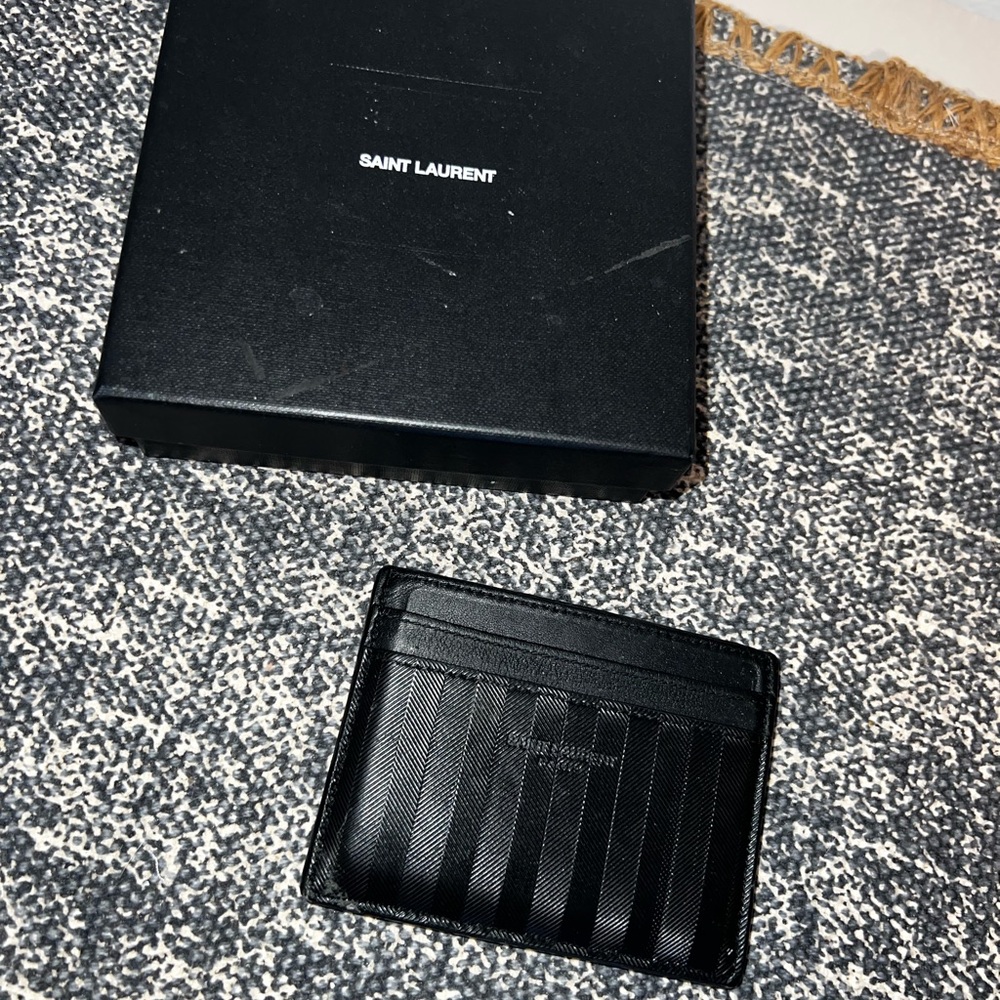 Saint Laurent Black Card Holder